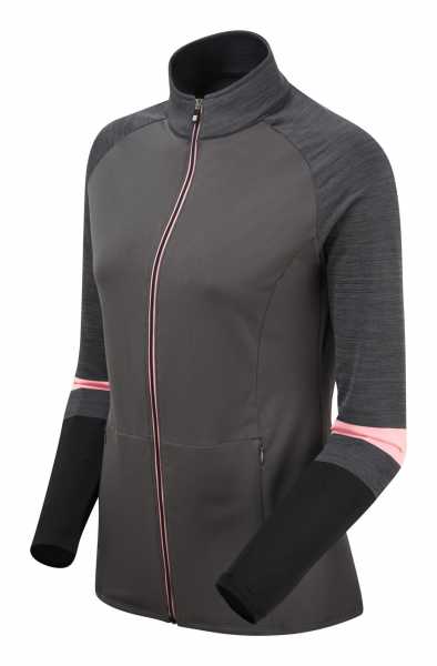 Footjoy Fullzip engineered sleeves Chillout Jacke Damen grau