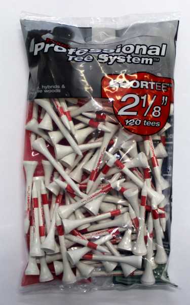 Pride PTS Tees 2 1/8" ( 5,4 cm ) rot-weiss 120 Stk.