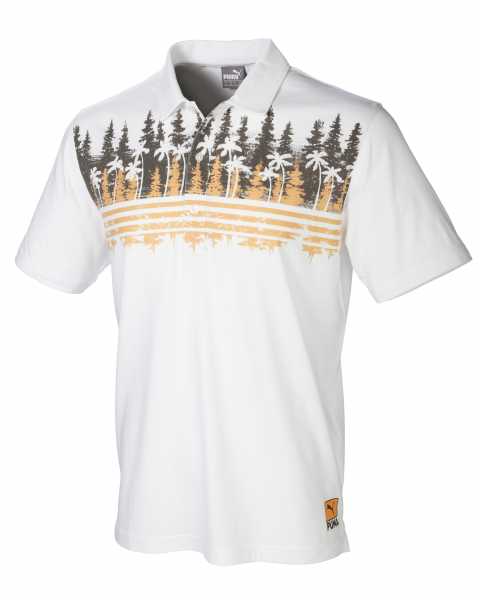 Puma Pines Polo Herren weiß/braun