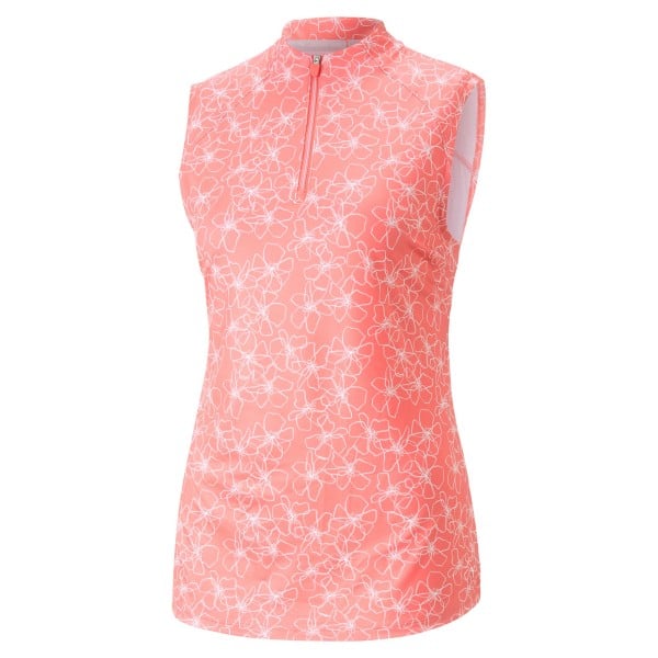 Puma W Cloudspun Island Flower SL Polo Damen