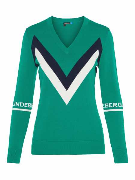 J. Lindeberg Cleine Viscose Nylone Pullover Damen grün