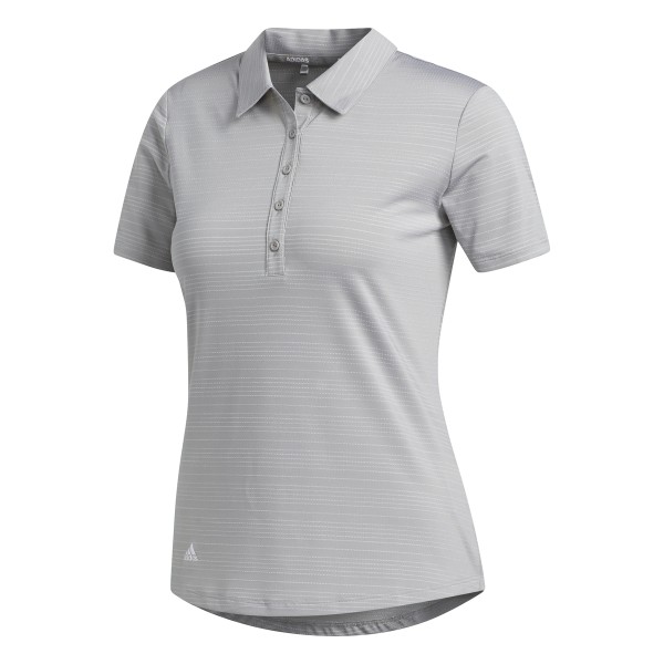 adidas Microdot Short Sleeve Polo Damen grau