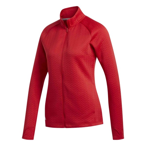 adidas Texture Fullzip Layer Damen rot