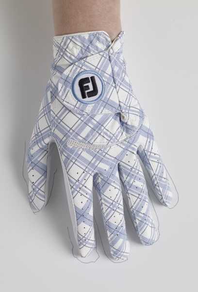 Footjoy Spectrum Handschuh Damen blau kariert