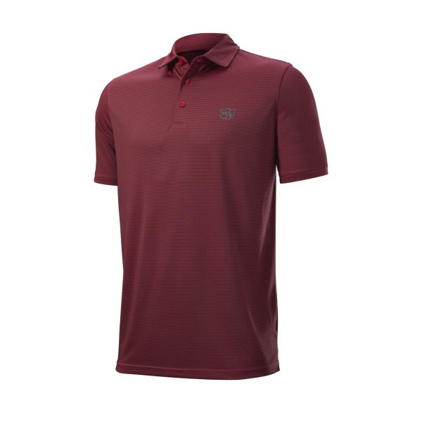 Wilson Staff Stripe Polo Herren rot 