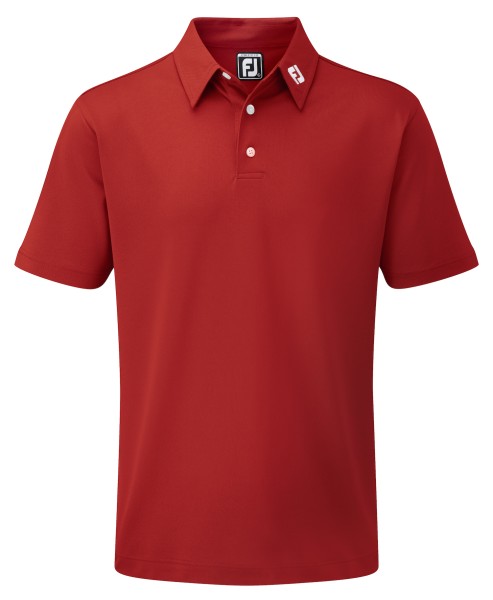 Footjoy Stretch Pique Polo athleticfit Herren rot