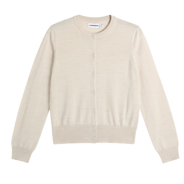 J.Lindeberg Joanna Knitted Cardigan Damen L hellgrau