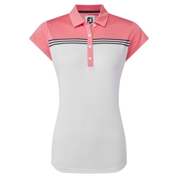 Footjoy Engineered Colour Block Lisle Polo Ladies