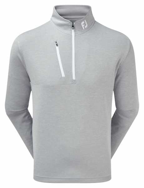 Footjoy Heather Pinstripe Chill-Out Pullover Herren grau