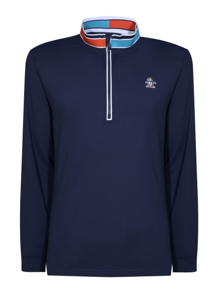 Original Penguin Long Sleeve Earl ¼ Zip Lightweight Pullover Herren