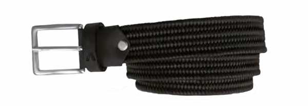 Alberto Gürtel Braided Unisex schwarz Leder