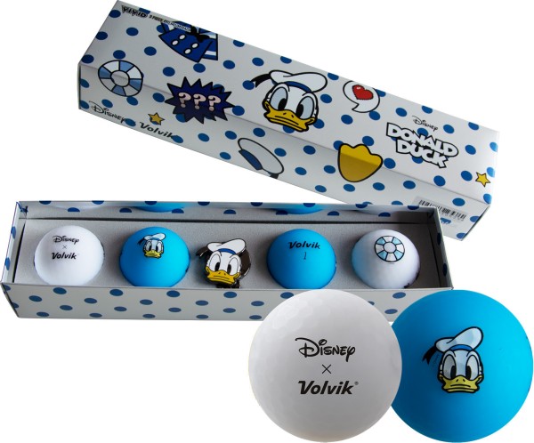 Palline Volvik Disney Collection 4 pezzi + marcatore di palline