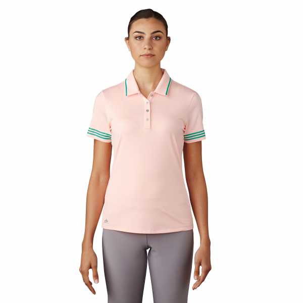 Adidas 3-Stripes Tipped Polo Damen rosa