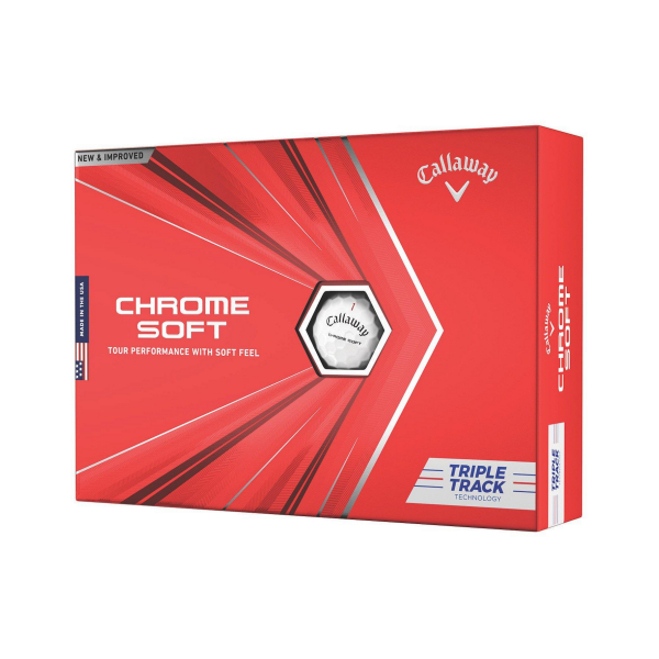 Callaway Chrome Soft TripleTrack 2020 12Stk. Bälle gelb