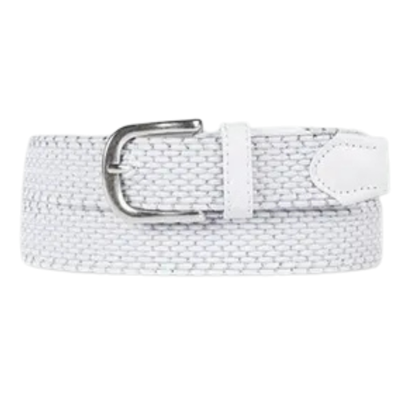 Alberto Narrow Braided Gürtel Damen weiß