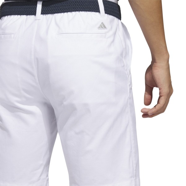 adidas Go To 9 Inch Golf Shorts Herren WeiB GroBe 40 Atmungsaktiv Stretchmaterial Taschen golfshop