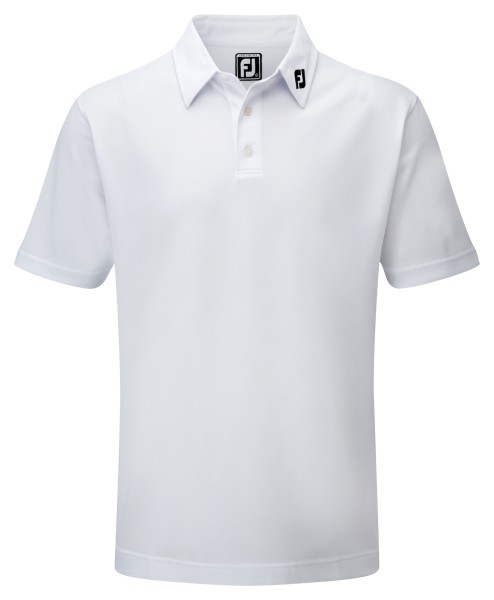 Footjoy Stretch Pique Polo athleticfit Herren weiß