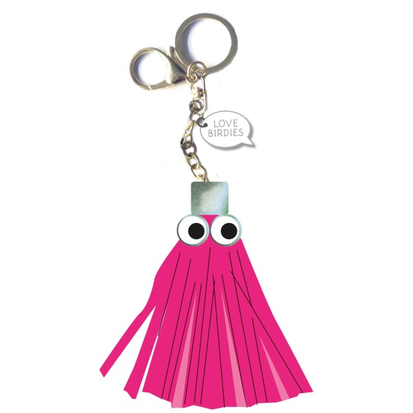 Girls Golf Hot Pink Puschel Schlüsselanhänger Damen