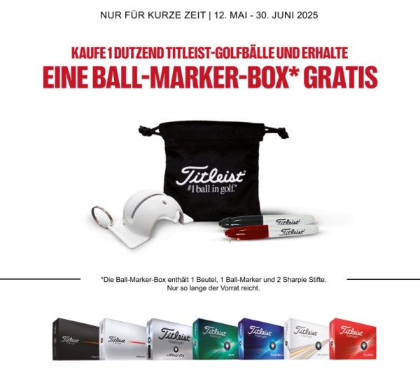 Titleist How do you mark your Balls Aktion