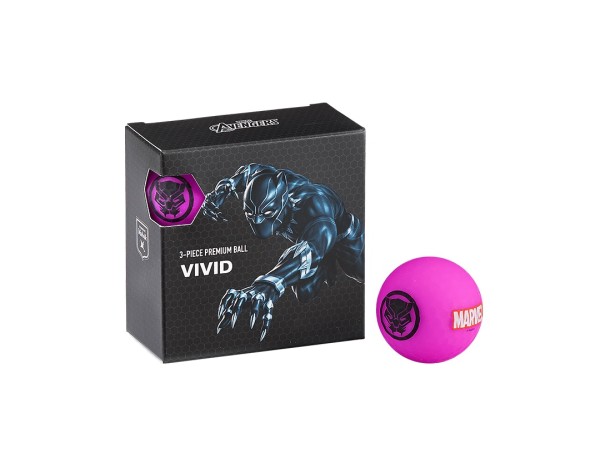 Volvik Vivid Marvel Collection 4 Ball Box - Black Panther