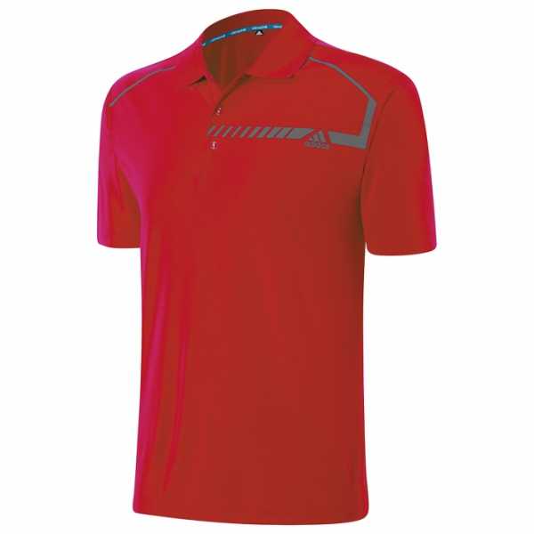 Adidas climachill Chest Print Polo Herren rot