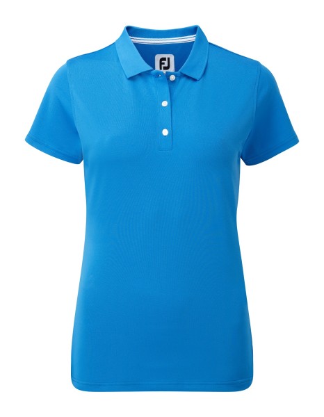 Footjoy Stretch Pique Solid Polo Damen cobaltblau