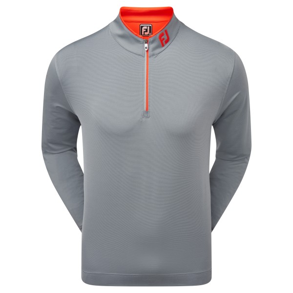 Footjoy Lightweight Microstripe Chillout Pullover Herren grau