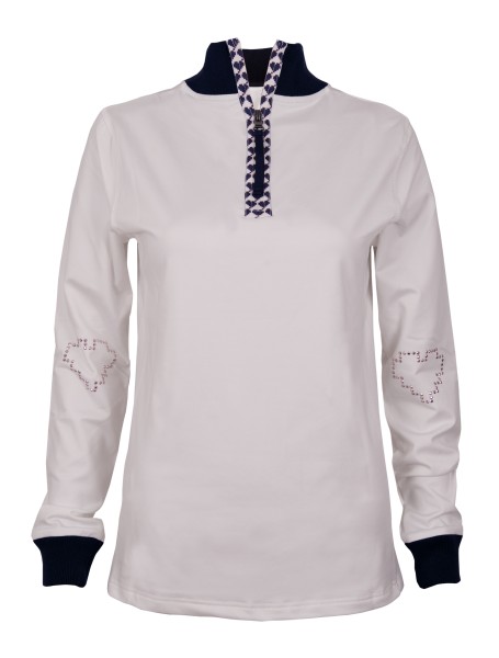 cœurs de CHERIE Elegant half Zip Pullover Damen