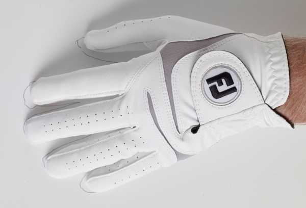 Footjoy Weathersof Handschuh Herren weiß/grau
