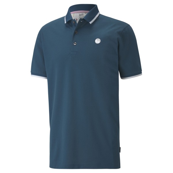 Puma x Arnold Palmer Signature Tipped Polo Herren hellblau