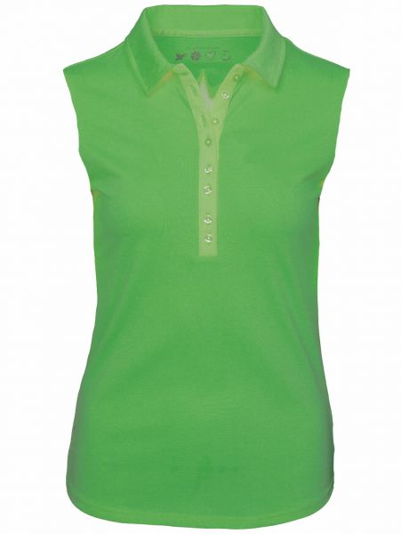 Girls Golf Sylvia sleeveless Polo Damen grün