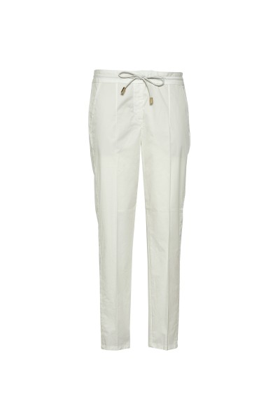 Spoon Paris String Poplin 7/8 Hose Damen weiß