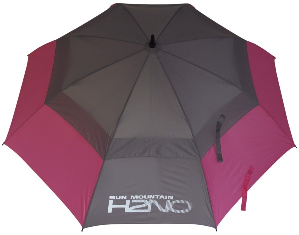 Sun Mountain H2NO UV-Proofed Regenschirm pink/grau/weiß