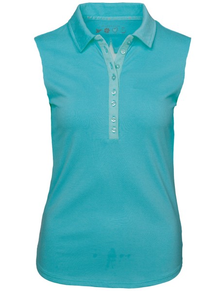 Girls Golf Sylvia sleeveless Polo Damen türkis