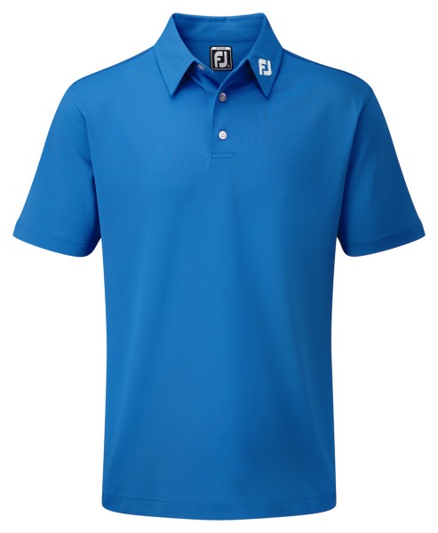 Footjoy Stretch Pique Solid Polo Junior blau