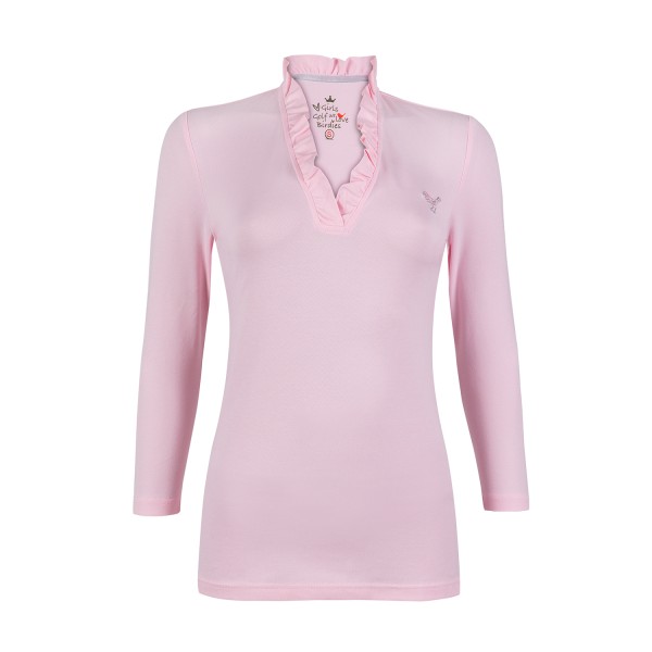 Ragazze Golf Ruffle Flower Polo Ladies