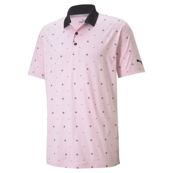 Puma Cloudspun Gamma Polo Herren rosa/schwarz