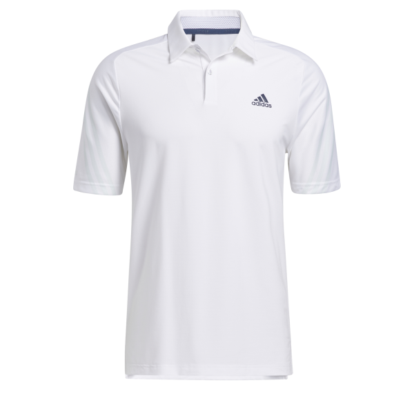 adidas HEAT.READY 3Stripe Polo Herren weiß