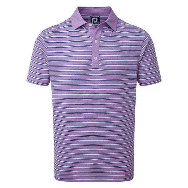Footjoy Heather Lisle with Stripes Polo Herren lila/blau/mint/weiß