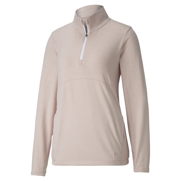 Puma 1/4 Zip Crossing Pullover Damen peachskinheather