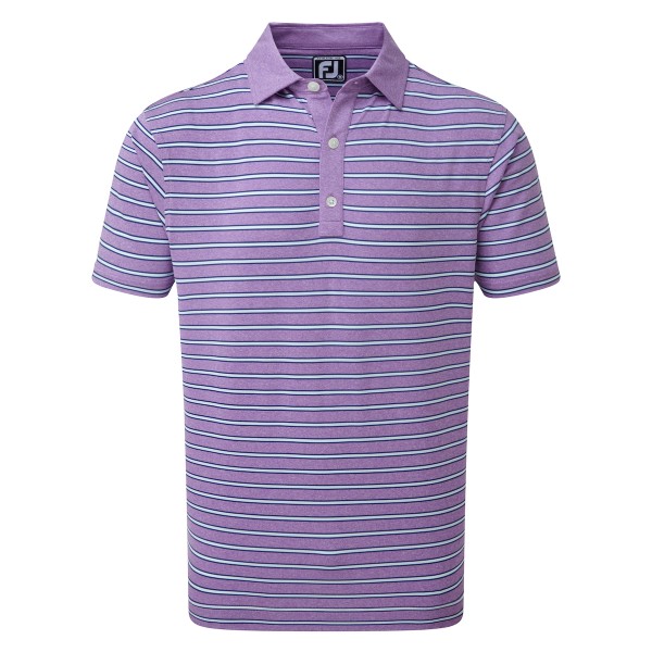 Footjoy Heather Lisle with Stripes Polo Herren lila/blau/mint/weiß