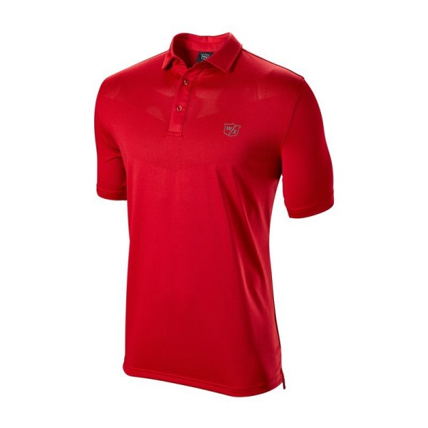 Wilson Jacquard Polo Herren rot