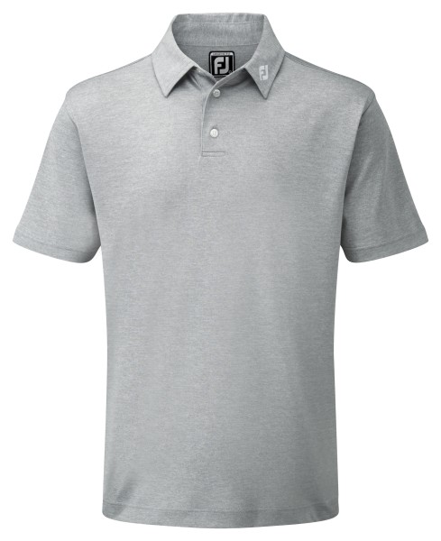 Footjoy Stretch Pique Polo athleticfit Herren grau