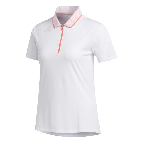 adidas Aeroready Engineered Short Sleeve Polo Damen weiß