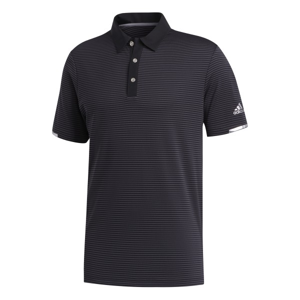 adidas Heat Ready Stripe Polo Herren schwarz