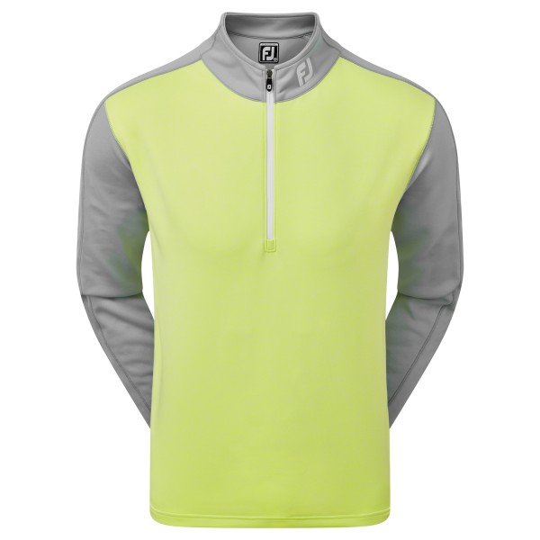 Footjoy Heather Color Block Chill-Out Pullover Herren lime/grau