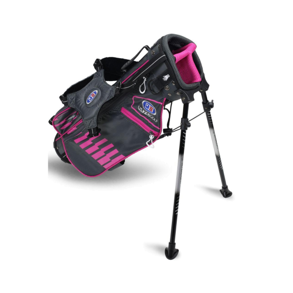 U.S. Kids Golf Standbag 2020 grau/pink