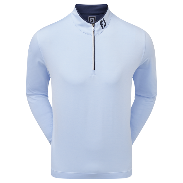Footjoy Lightweight Microstripe Chillout Pullover Herren hellblau