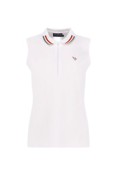 cœurs de CHERIE Sleeveless Lines Polo Damen