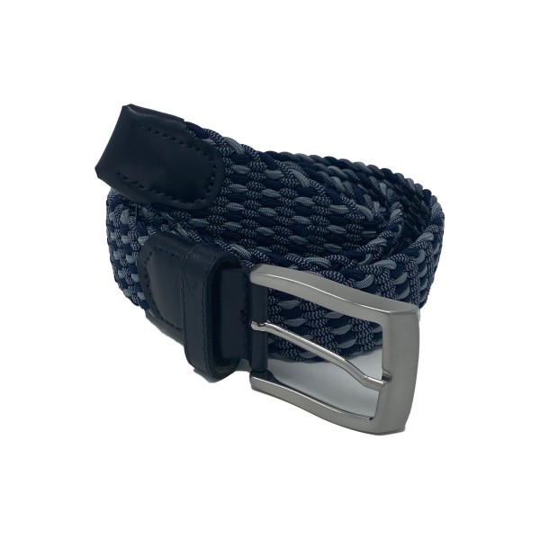 Alberto Multicolor Braided Gürtel Herren navy/grau